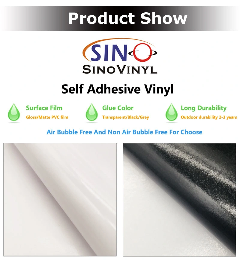 SINOVINYL PVC Self Adhesive Printing Vinyl Sticker Film For Exhibition Promotion Graphics