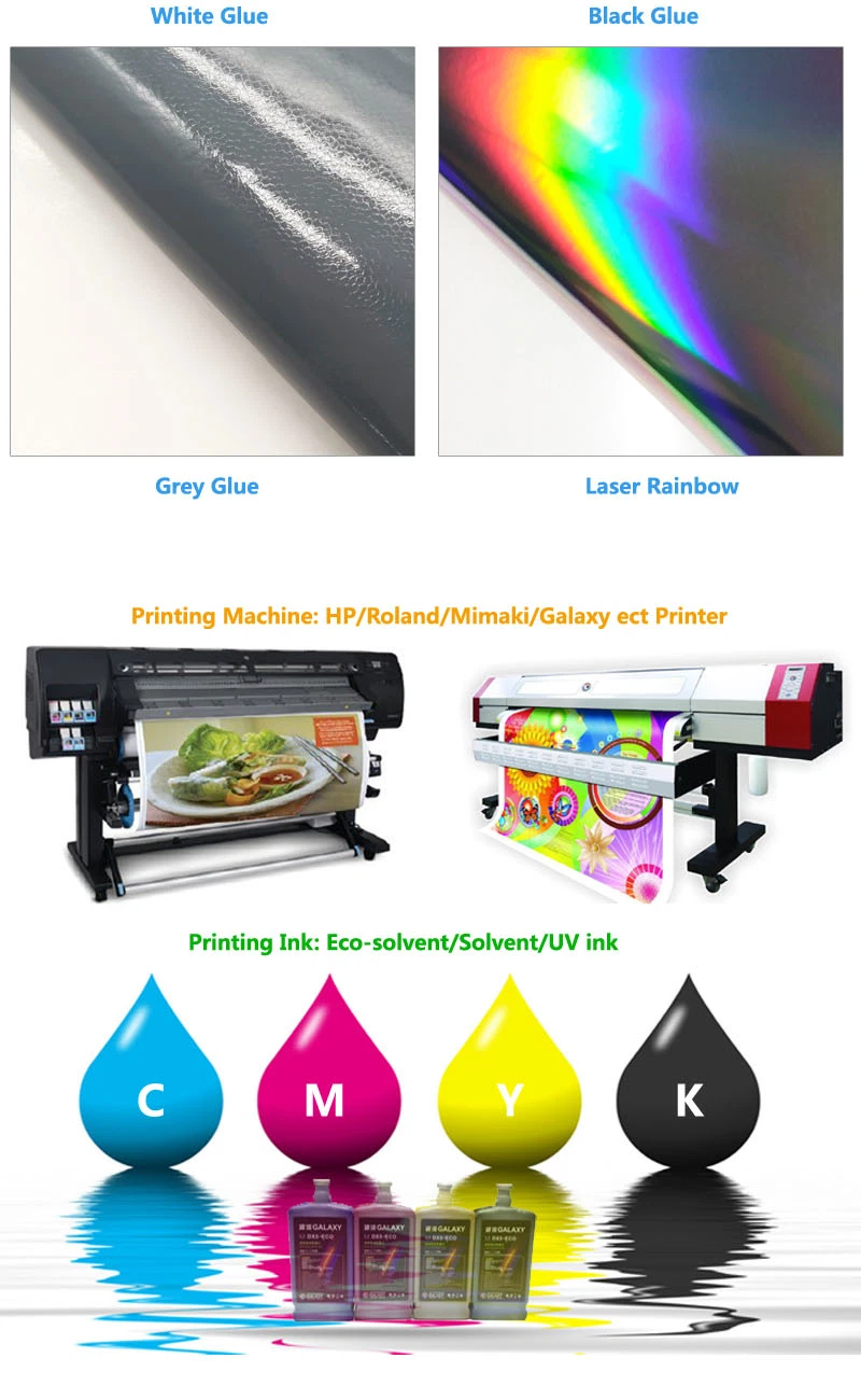 SINOVINYL Poster Flex Gloss Matte White Self Adhesive Film Eco Solvent Printing Vinyl Material